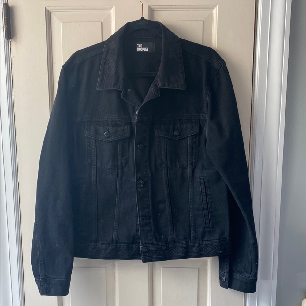 The Kooples Charcoal Denim Jacket